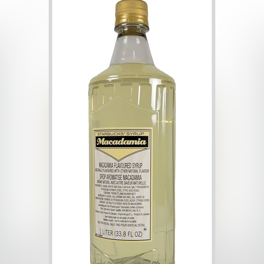 Starbucks Macadamia Syrup -Brand New